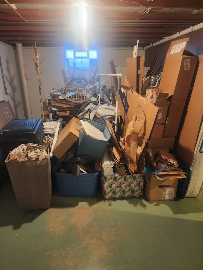 Roll-off dumpster container at job site for Concrete Dumpster Rental in Peterborough